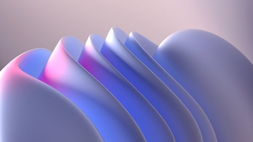 3d render of abstract art with a curve wavy organic smooth and soft lines. Blogpost about change, organizational readiness for transformation. 