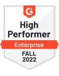 G2 Badge High Performer Enterprise 2022